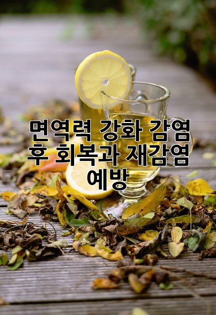 면역력 강화: 감염 후 회복과 재감염 예방