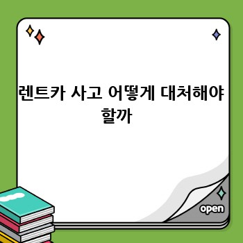  렌트카 사고 어떻게 대처해야 할까 