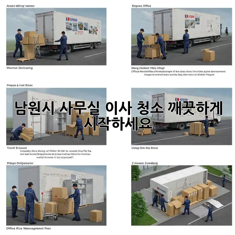 남원시 사무실 이사 청소, 깨끗하게 시작하세요!